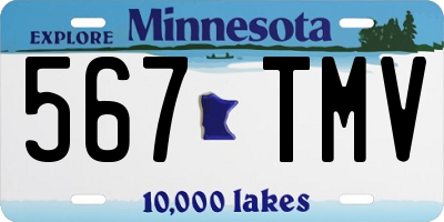 MN license plate 567TMV