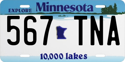MN license plate 567TNA