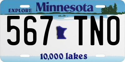 MN license plate 567TNO