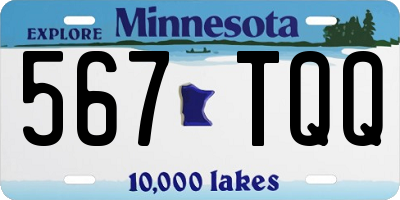 MN license plate 567TQQ