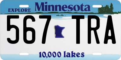 MN license plate 567TRA