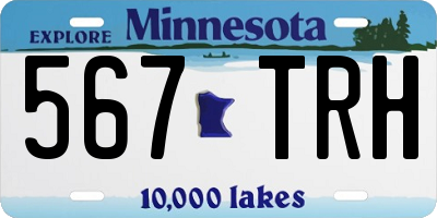 MN license plate 567TRH