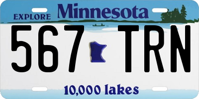 MN license plate 567TRN