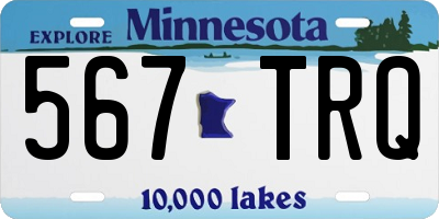 MN license plate 567TRQ