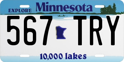 MN license plate 567TRY