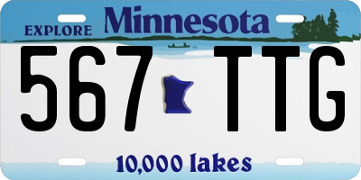 MN license plate 567TTG