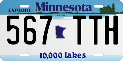 MN license plate 567TTH