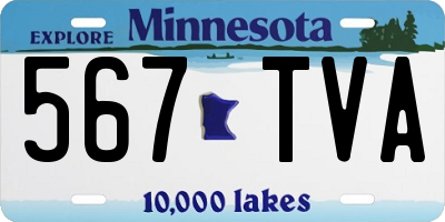 MN license plate 567TVA