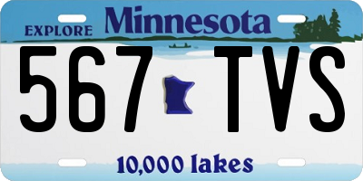 MN license plate 567TVS