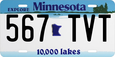 MN license plate 567TVT