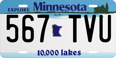 MN license plate 567TVU