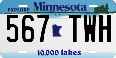 MN license plate 567TWH