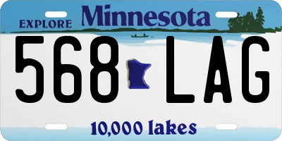 MN license plate 568LAG