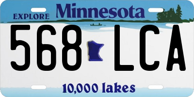 MN license plate 568LCA