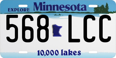 MN license plate 568LCC