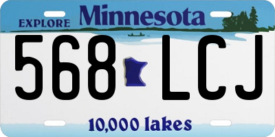 MN license plate 568LCJ