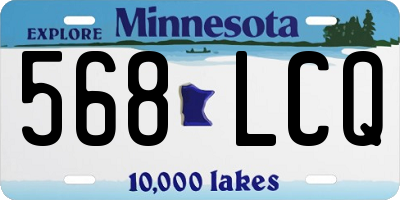 MN license plate 568LCQ