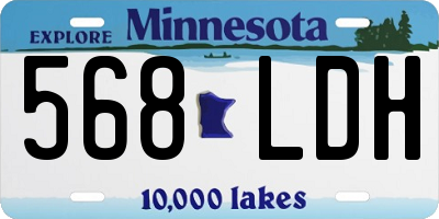 MN license plate 568LDH