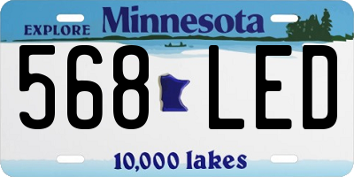 MN license plate 568LED