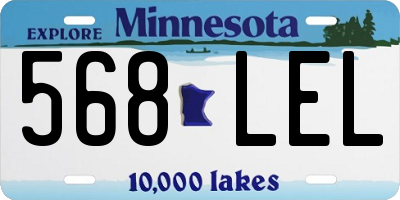 MN license plate 568LEL