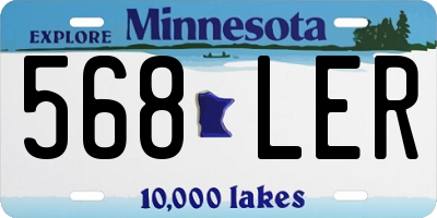 MN license plate 568LER