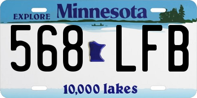 MN license plate 568LFB