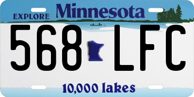 MN license plate 568LFC