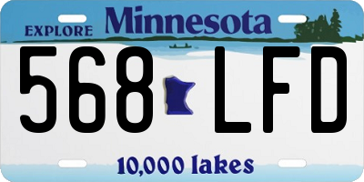 MN license plate 568LFD