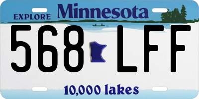 MN license plate 568LFF