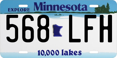 MN license plate 568LFH