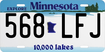 MN license plate 568LFJ