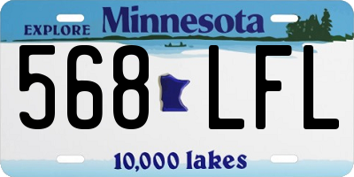MN license plate 568LFL