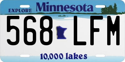 MN license plate 568LFM