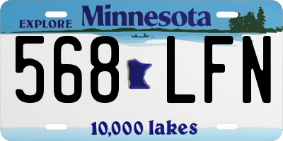 MN license plate 568LFN