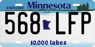 MN license plate 568LFP
