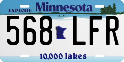 MN license plate 568LFR