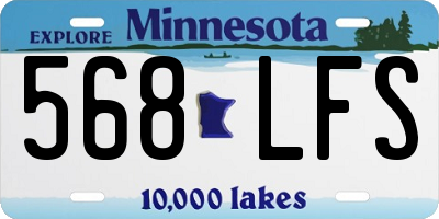 MN license plate 568LFS