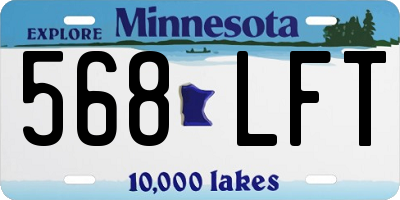 MN license plate 568LFT