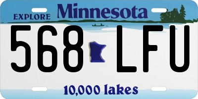 MN license plate 568LFU