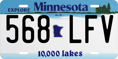 MN license plate 568LFV