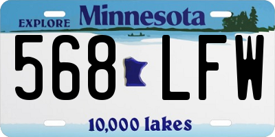 MN license plate 568LFW
