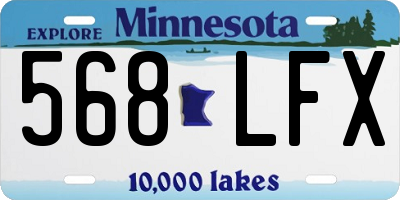 MN license plate 568LFX