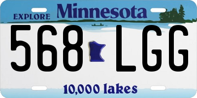 MN license plate 568LGG