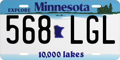 MN license plate 568LGL