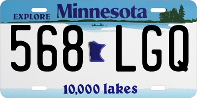 MN license plate 568LGQ