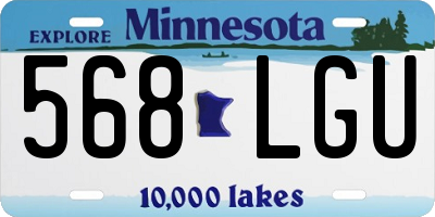 MN license plate 568LGU