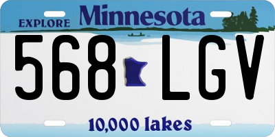 MN license plate 568LGV