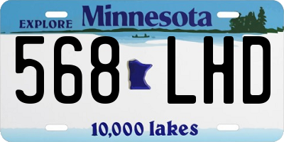 MN license plate 568LHD
