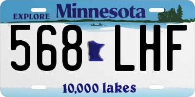MN license plate 568LHF