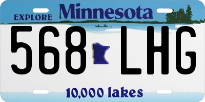 MN license plate 568LHG